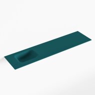 MONDIAZ LEX Smag solid surface inleg wastafel voor toiletmeubel 120cm. Positie wasbak links