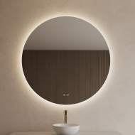 Ronde Badkamerspiegel LED BWS Spark 140 cm