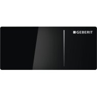 Geberit Omega70 Bedieningsplaat Voor Reservoir 12 Cm. Glas Zwart-aluminium