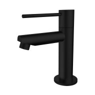 Toiletkraan Best Design Nero-Ribera Uitloop Recht 14 cm 1-hendel Mat Zwart
