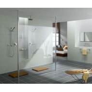 Kermi Walk-in Shower Free Inloopdouche 138 X 200 Cm. Matzilver-helder Glas