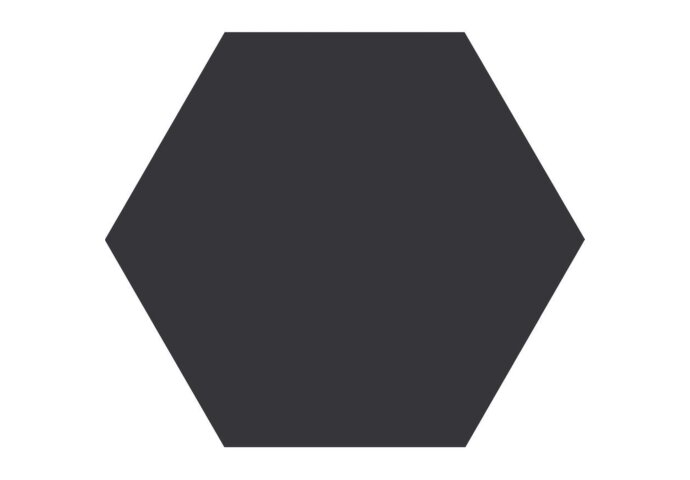 Hexagon Vloertegel Timeless Black 15x17 cm Mat Zwart (doosinhoud 0.58 m2)