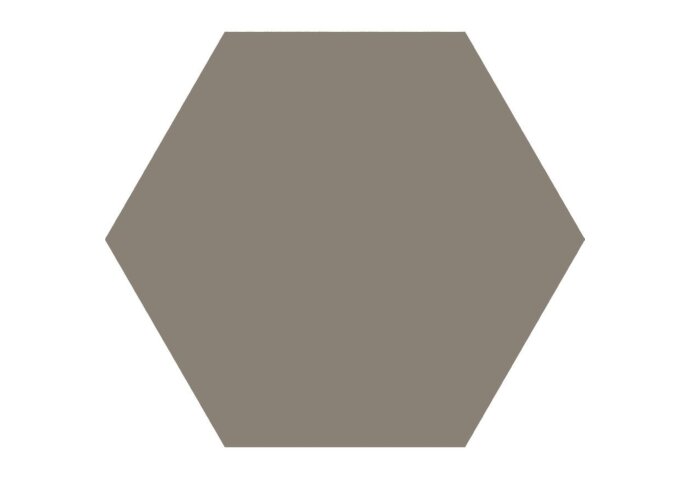 Hexagon Vloertegel Timeless Taupe 15x17 cm Mat Taupe (doosinhoud 0.58 m2)