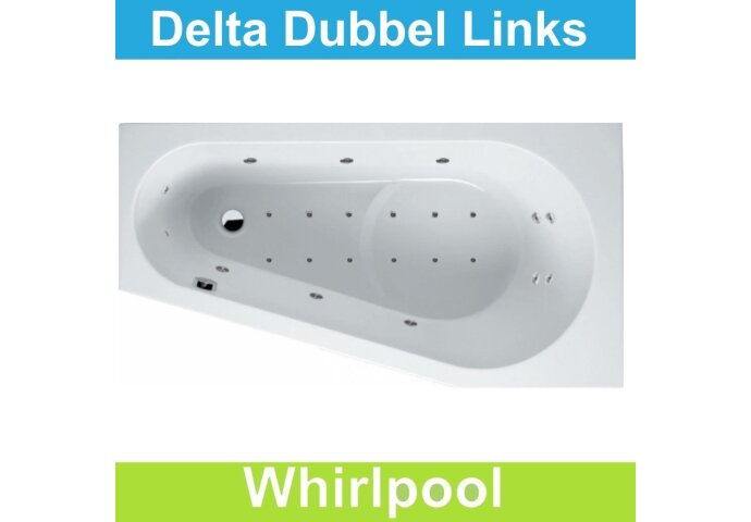 Ligbad Riho Delta Links 160 x 80 cm Whirlpool Dubbel systeem