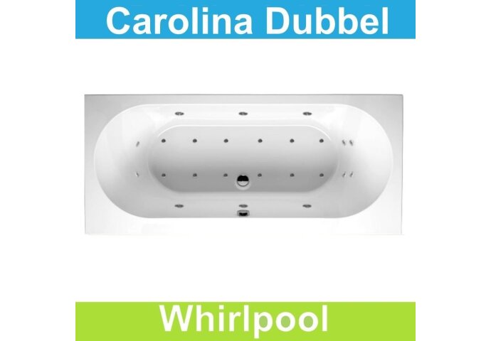 Ligbad Riho Carolina 170 x 80 cm Whirlpool Dubbel systeem