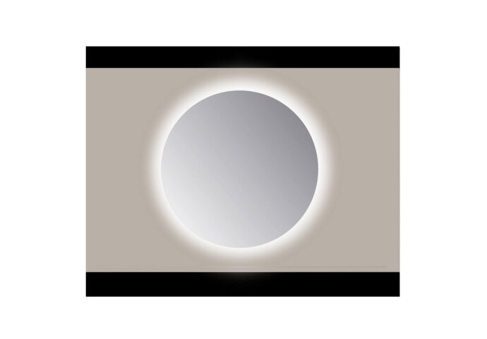 Spiegel Rond Sanicare Q 75 cm Ambi Cold White LED PP Geslepen (Zonder Sensor)